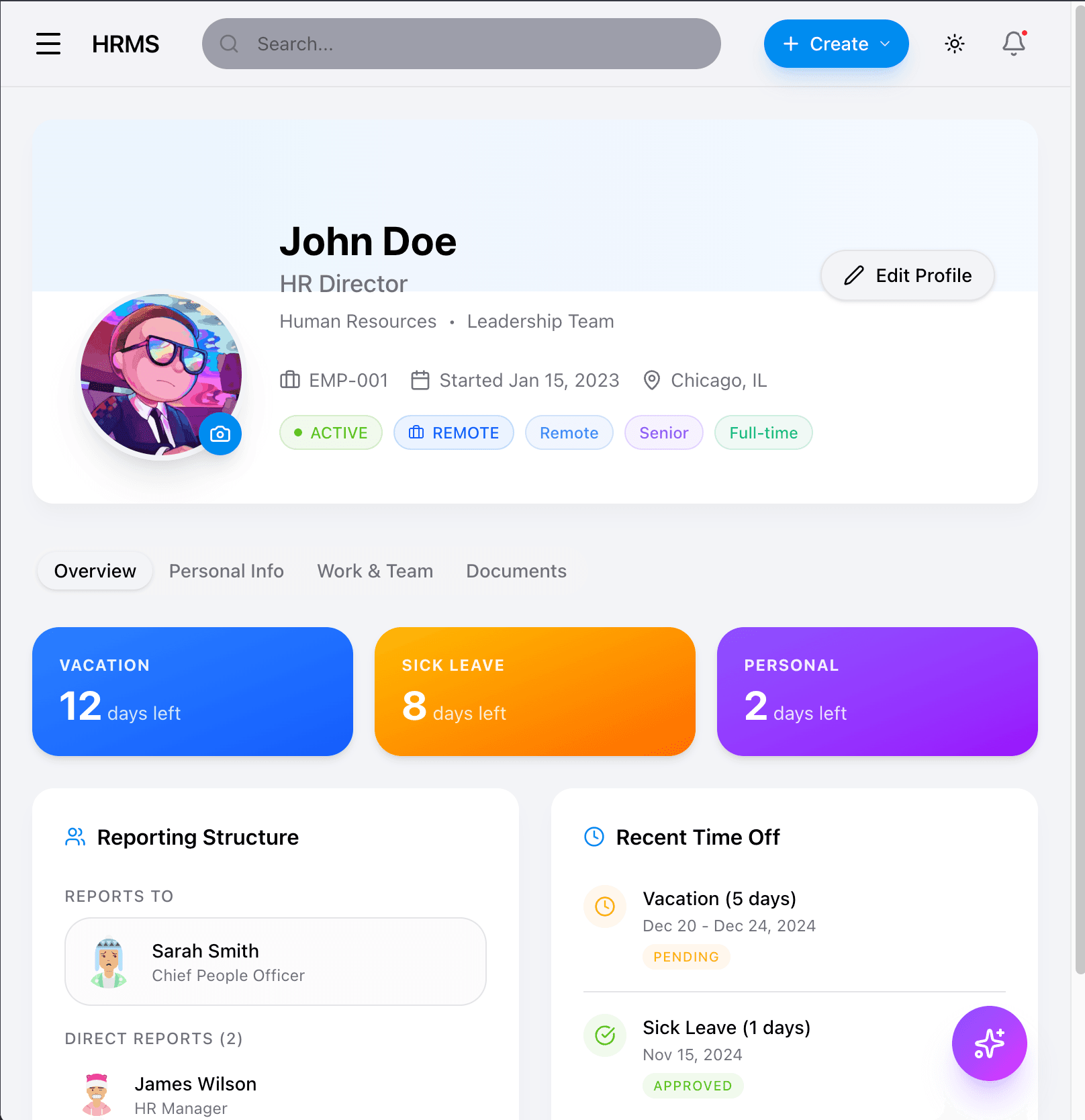 Employee Profile Desktop Alt